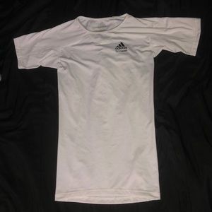 Adidas TechFit Compression Shirt White M